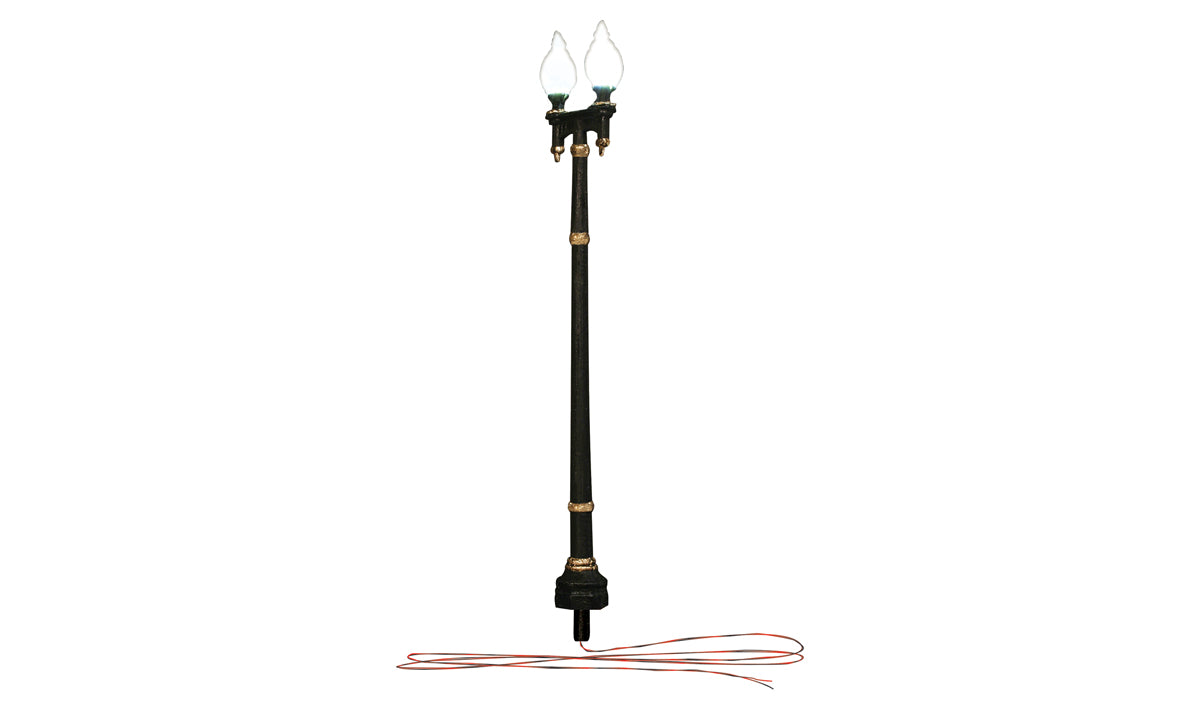 Woodland Scenics JP5648 O Scale Double Lamp Post Street Lights – 2 Pack– product image
