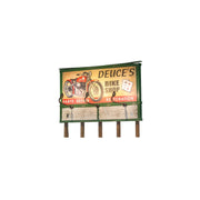 Woodland Scenics JP5792 HO Deuce’s Parts & Repair Lighted Billboard– product image 1