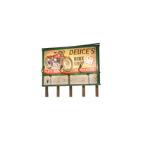 Woodland Scenics JP5792 HO Deuce’s Parts & Repair Lighted Billboard– product image 1