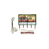 Woodland Scenics JP5792 HO Deuce’s Parts & Repair Lighted Billboard– product image 2