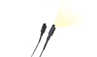 Woodland Scenics JP5958 pair of LED floodlights shown illuminated