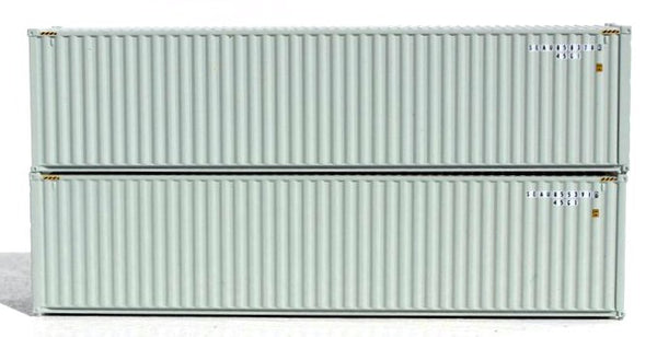 JTC 405044 Sealand 40-Foot High Cube Containers – N Scale, 2 Pack