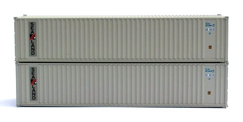 JTC405501 actual pair of SeaLand N scale container models