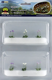 JTT Scenery Products O 95597 Allium Gigateum, 1" High (18) — exact JTT Scenery Products product reference