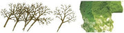 JTT N Scale Deciduous Trees 1.5–3 in 30-Pack