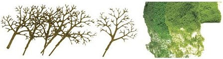 JTT N Scale Deciduous Trees 1.5–3 in 30-Pack