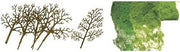 JTT N Scale Sycamore Trees 1.5–3 in 30-Pack