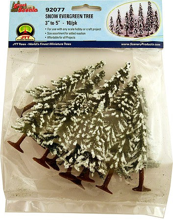 HO EVRGREEN SNOW 3-5"10PK (JTT92077)