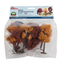 JTT 92131 labeled retail package containing ten autumn deciduous trees