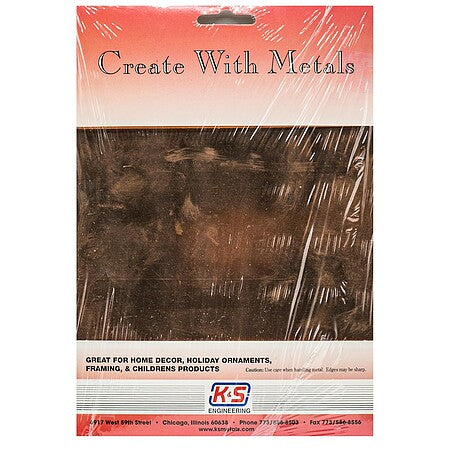 K&S Precision Metals 6535 0.016" x 9" x 12" Copper Sheet