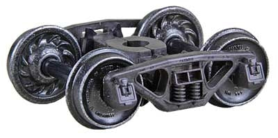 Kadee HO 1565 Bettendorf 50-Ton Trucks with 33" Ribbed Back Wheels — exact product view