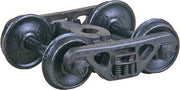 Kadee HO 1569 Roller Bearing 100-Ton Self-Centering Trucks with 36" Smooth Back Wheels — exact product view