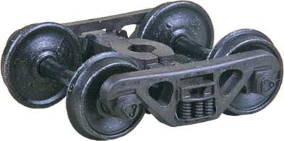 Kadee HO 1569 Roller Bearing 100-Ton Self-Centering Trucks with 36" Smooth Back Wheels — exact product view