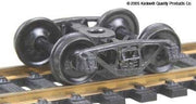 Kadee HO 552 50-Ton A.S.F. A-3 Ride-Control Self-Centering Trucks with 33" Smooth Back Wheels — exact Kadee product image