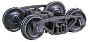 Kadee HO 566 Barber S-2-B Self-Centering Truck with 33" Smooth Back Wheels — exact Kadee product image