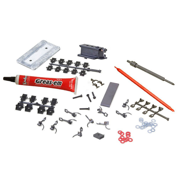 Representative components in the Kadee 1035 HO coupler starter kit