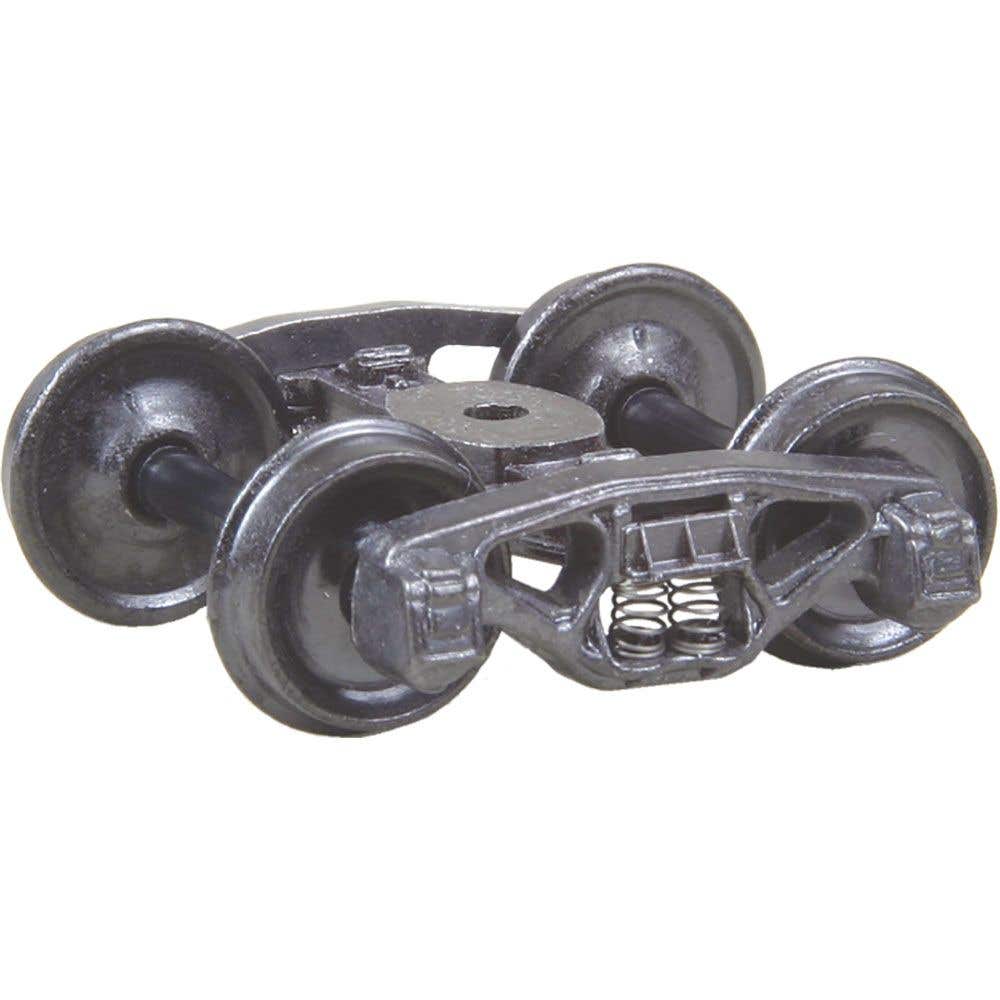 Kadee 500 Bettendorf HO truck with 33-inch smooth back wheels, one of two included