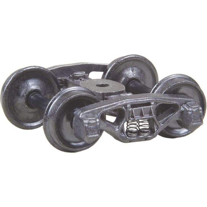Kadee 500 Bettendorf HO truck with 33-inch smooth back wheels, one of two included