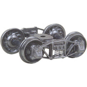 Kadee 501 Arch Bar HO truck with 33-inch ribbed back wheels, one of two included