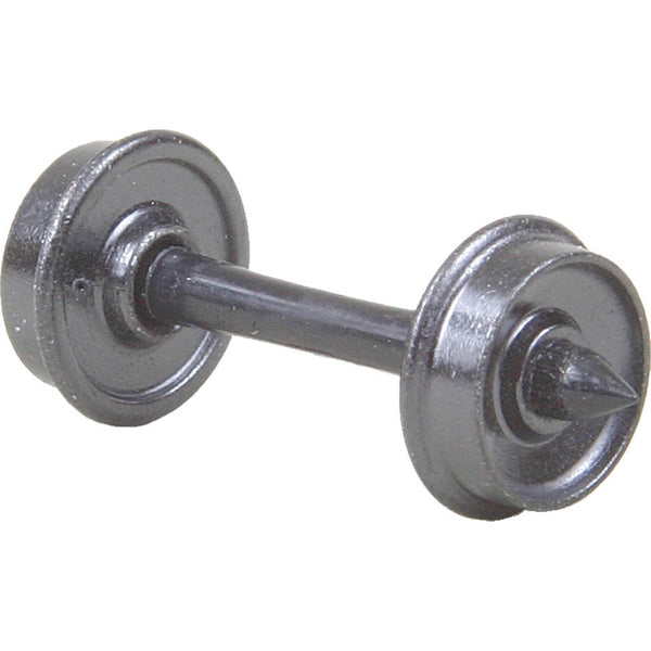 Kadee 524 HO 28-inch smooth-back metal wheelset on insulated needlepoint axle