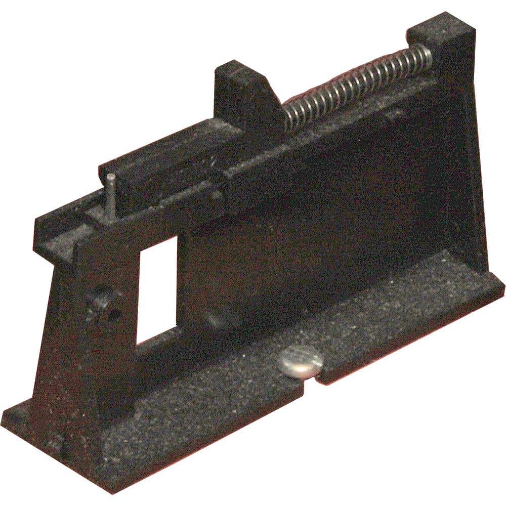 Kadee 702 coupler assembly fixture with split-shank coupler nest