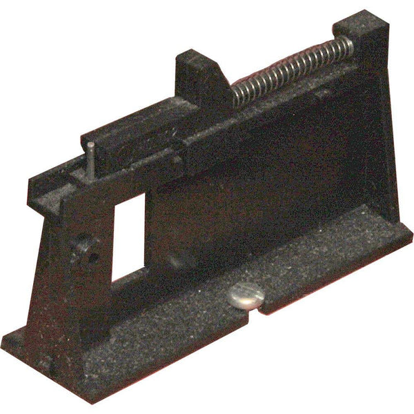 Kadee 702 coupler assembly fixture with split-shank coupler nest