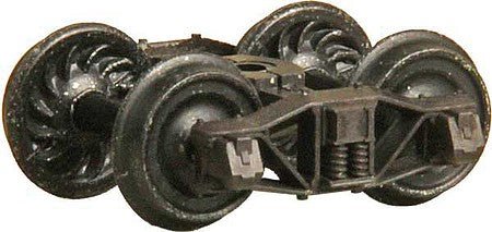 Kadee 720 HOn3 arch bar HGC trucks with 26-inch ribbed-back wheels, pair