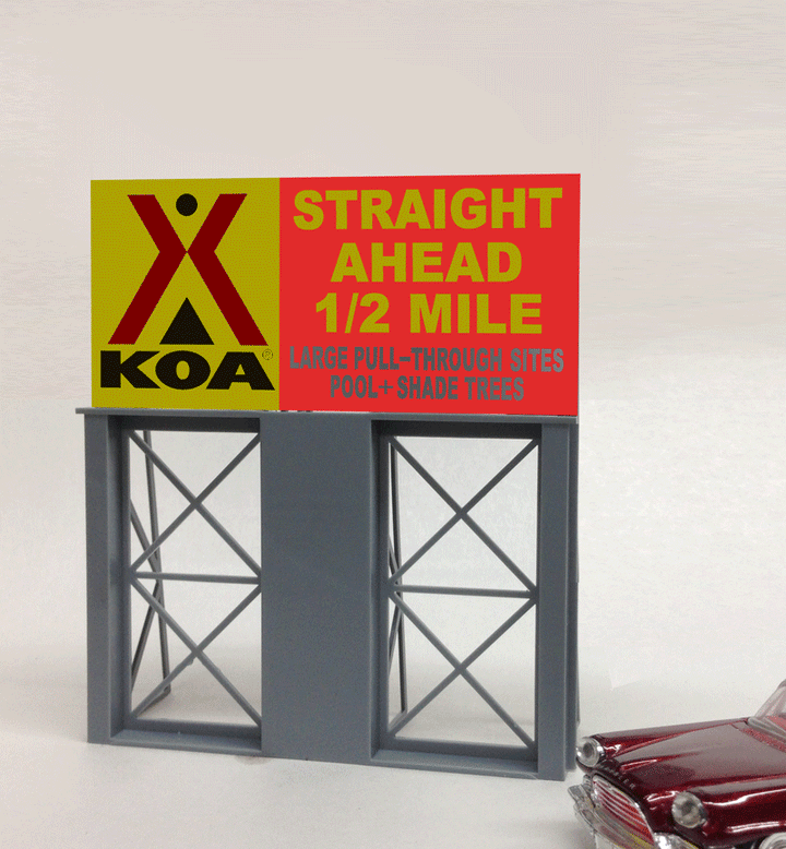 Miller Engineering KOA Billboard (Lg) — exact product reference