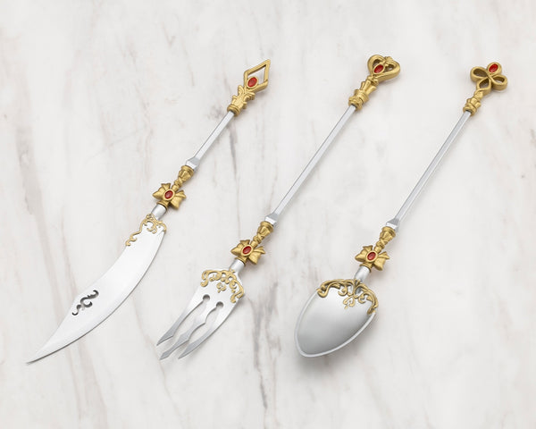 Kotobukiya GE008J assembled knife, fork and spoon accessories