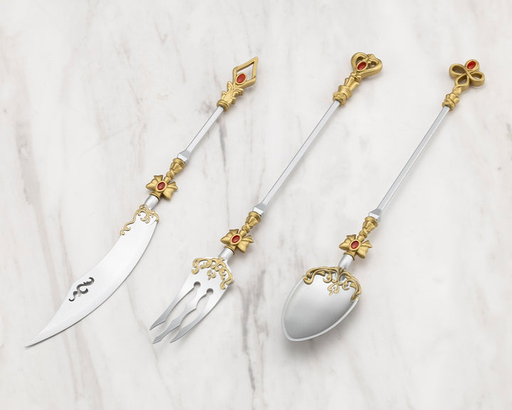 Kotobukiya GE008J assembled knife, fork and spoon accessories