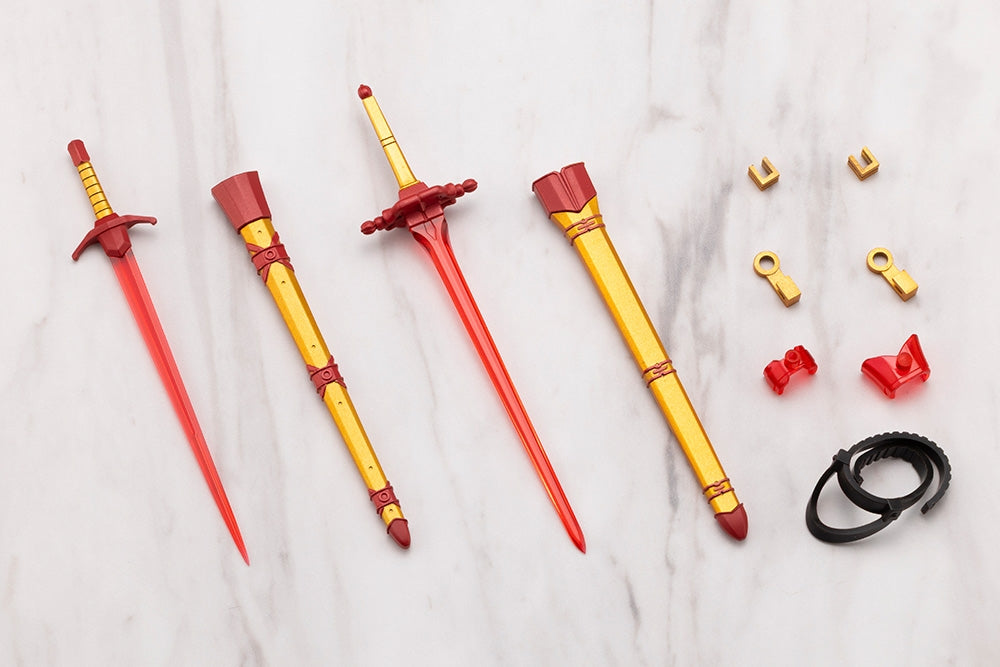 Kotobukiya GE009 both red-bladed swords with scabbards, belt and fittings