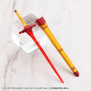 Kotobukiya GE009 bastard sword beside its scabbard