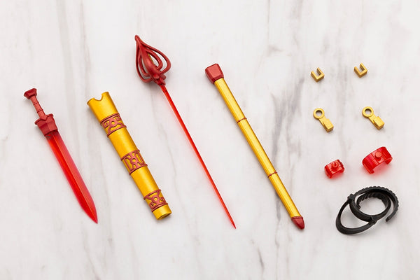 Kotobukiya GE010 red-bladed rapier and ancient Chinese sword with scabbards, belt and fittings