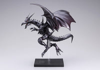 Kotobukiya GP004 Red-Eyes Black Dragon OSHI WORKS, side view on clear support and base
