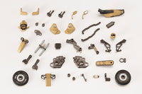 Kotobukiya HG066R, motorcycle parts and helmet head laid out