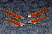 Kotobukiya HG116 four assembled clear-orange wings with gunmetal joints