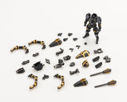 Kotobukiya HG154, Governor, armor, spider components and grip parts laid out