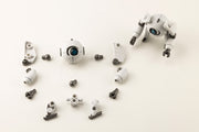 Kotobukiya HG161, white Orb model and disassembled components