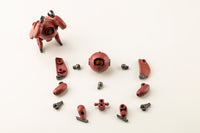Kotobukiya HG162, red MSG Orb model and disassembled components