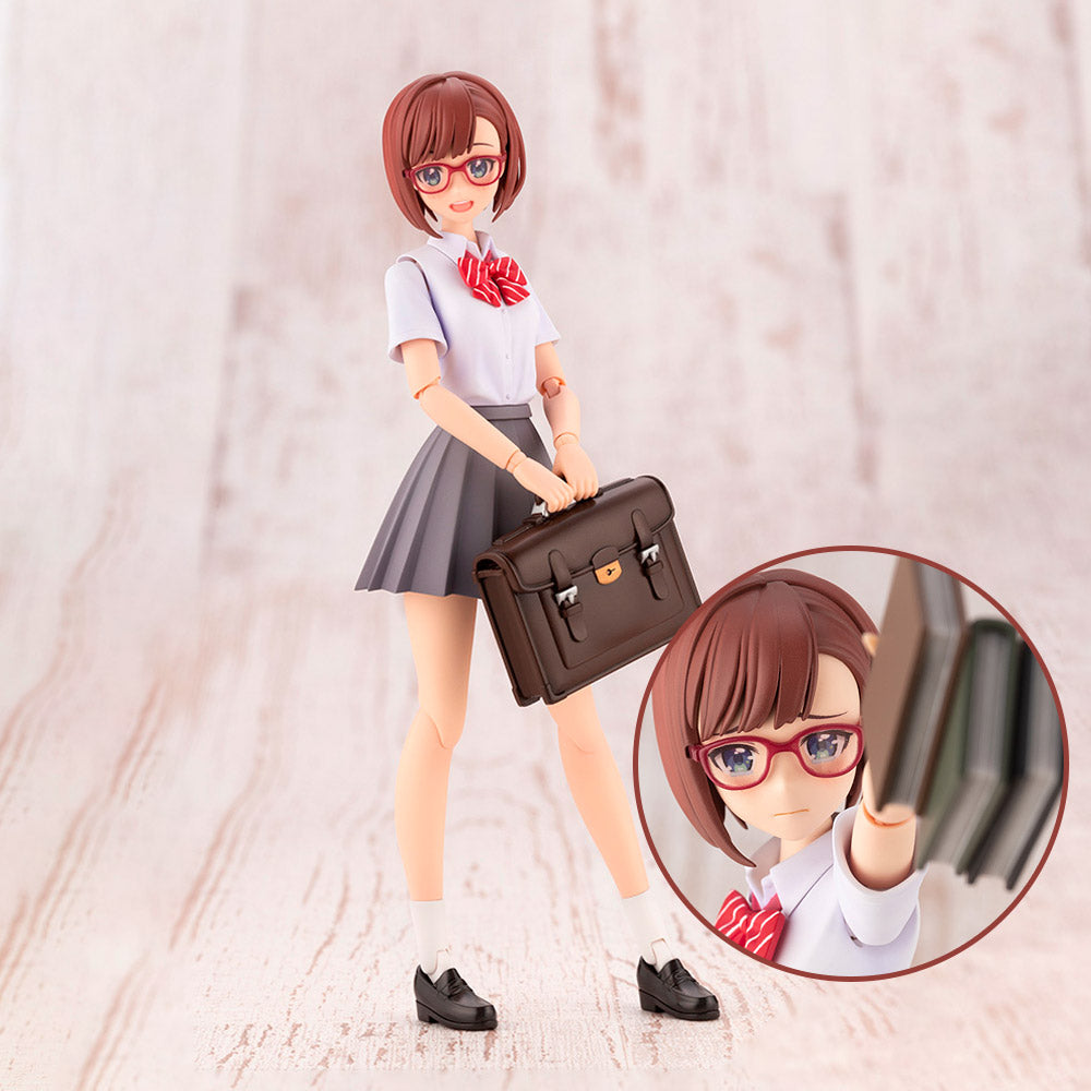 Kotobukiya JK011 assembled model with school bag and face-detail inset
