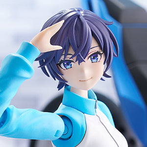 Kotobukiya JK035 Rui Saotome Touou High School Tracksuit, close-up of assembled model face and upper body