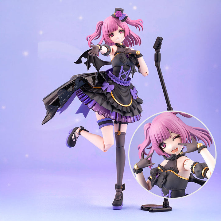Kotobukiya JK039 Yue Kisaragi Diva Costume, assembled model with face detail inset