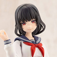 Kotobukiya JK044 Kuon Yakushiji Touou High School Uniform, close-up of assembled model face and upper body