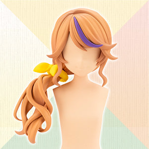Kotobukiya JK055 Side Down Hair assembled on included blank face and display torso