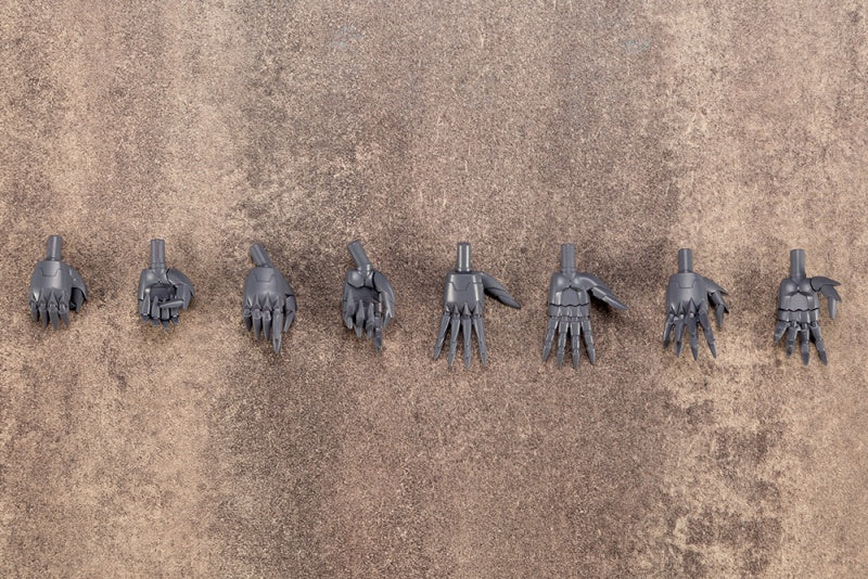 Kotobukiya MB46, four pairs of pointed hands laid out