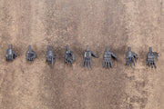 Kotobukiya MB46, four pairs of pointed hands laid out
