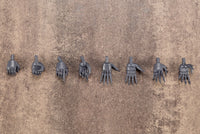 Kotobukiya MB46, four pairs of pointed hands laid out