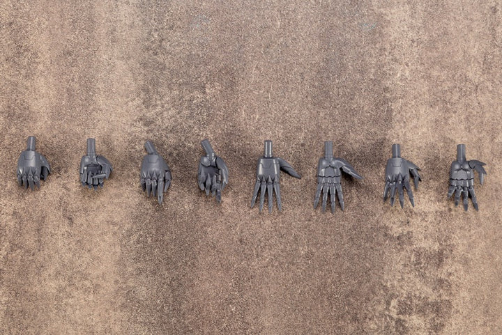 Kotobukiya MB46, four pairs of pointed hands laid out