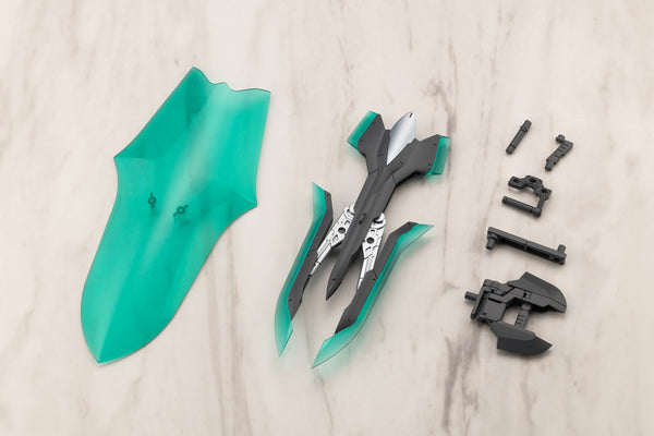 Kotobukiya MH48J gray accessory, green shield effect and supplied grips