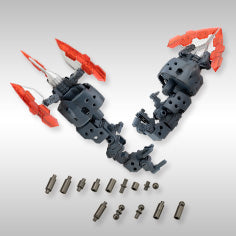 Kotobukiya MH65, two assembled Spiral Crushers and connector selection